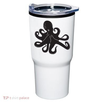 Silhouette Octopus Octopus Tumbler
