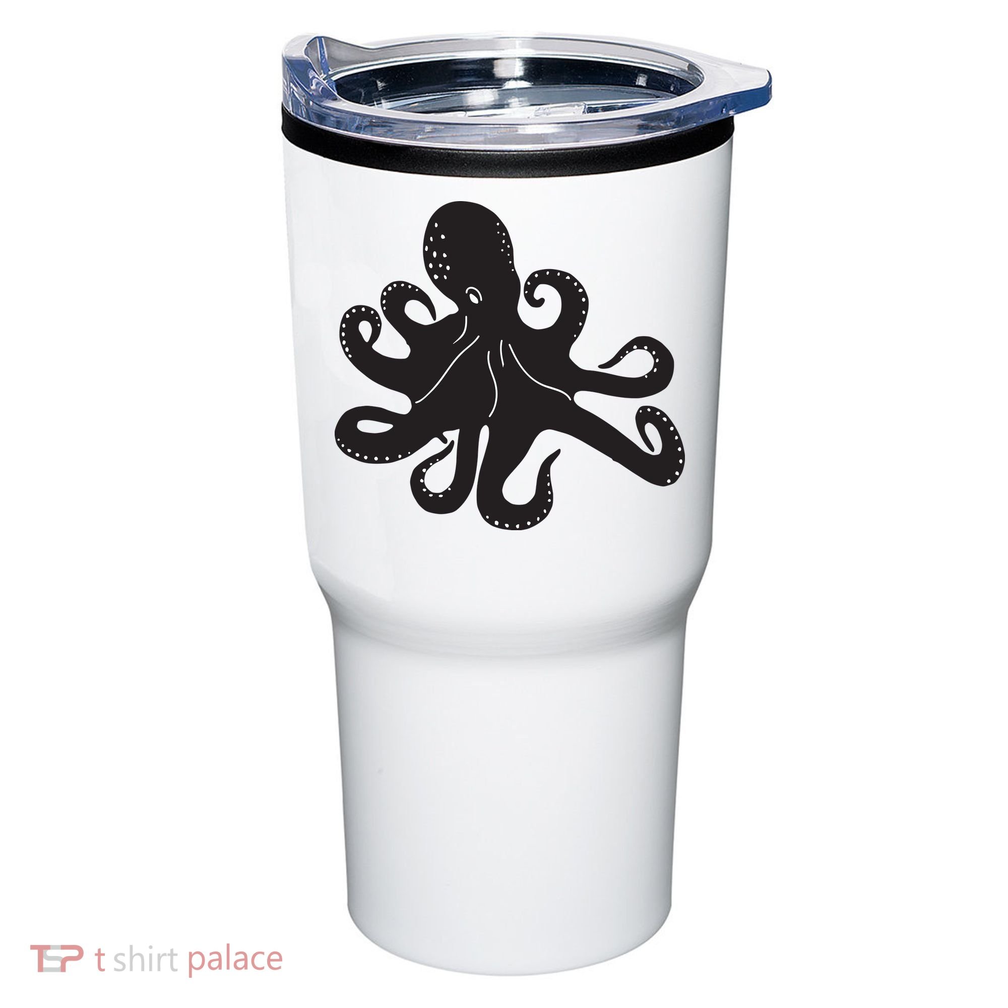 Silhouette Octopus Octopus Tumbler