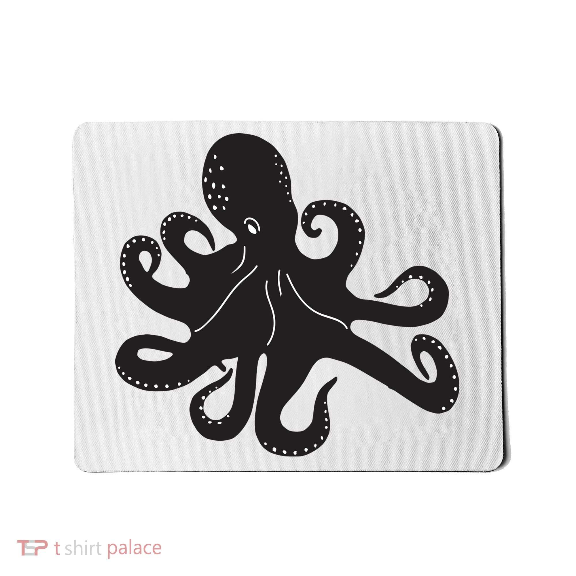 Silhouette Octopus Octopus Mousepad