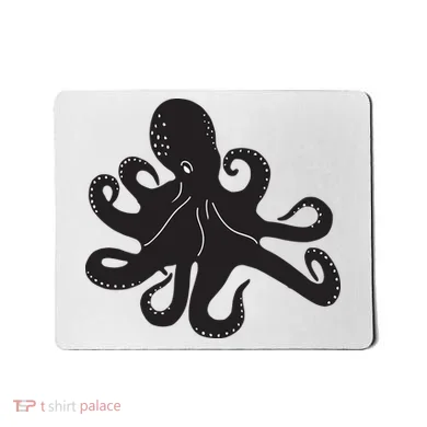 Silhouette Octopus Octopus Mousepad