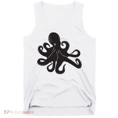 Silhouette Octopus Octopus Tank Top
