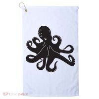 Silhouette Octopus Octopus Golf Towel thumb 0