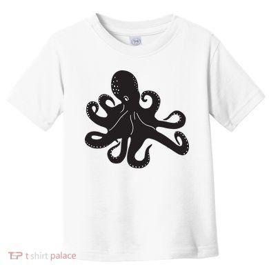 Silhouette Octopus Octopus Toddler T-Shirt