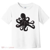 Silhouette Octopus Octopus Toddler T-Shirt thumb 0