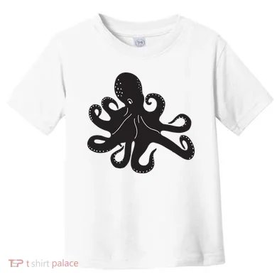 Silhouette Octopus Octopus Toddler T-Shirt