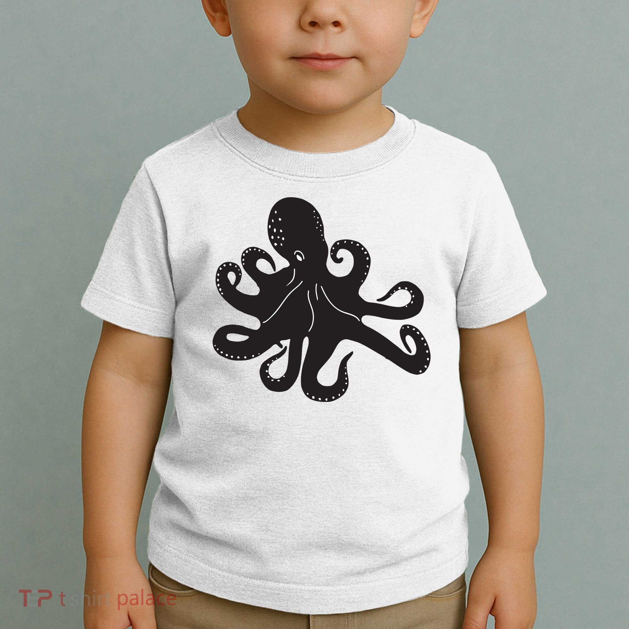 Silhouette Octopus Octopus Toddler T-Shirt