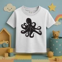 Silhouette Octopus Octopus Toddler T-Shirt thumb 3