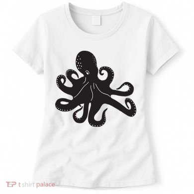 Silhouette Octopus Octopus Women's T-Shirt