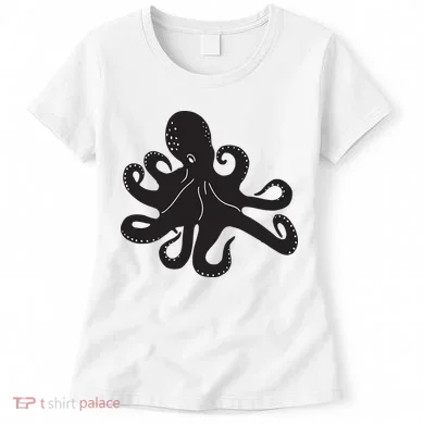 Silhouette Octopus Octopus Women's T-Shirt