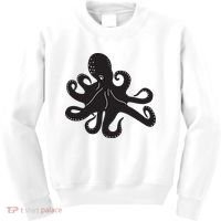 Silhouette Octopus Octopus Kids Sweatshirt thumb 0