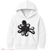 Silhouette Octopus Octopus Kids Hoodie thumb 0