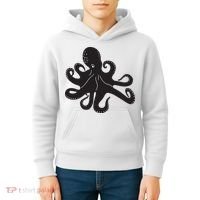 Silhouette Octopus Octopus Kids Hoodie thumb 4