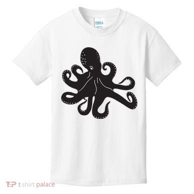 Silhouette Octopus Octopus Kids T-Shirt