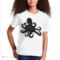 Silhouette Octopus Octopus Kids T-Shirt thumb 2