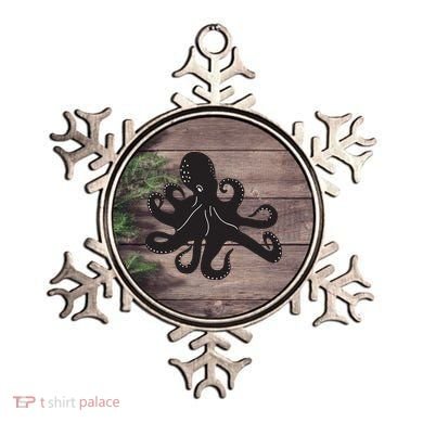Silhouette Octopus Octopus Ornament