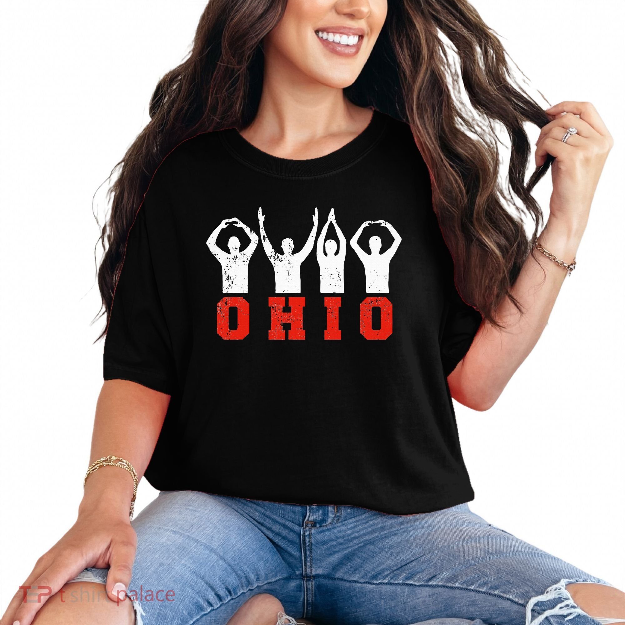 State Of Ohio Ohioan OH Trendy Distressed Comfort Colors T-Shirt