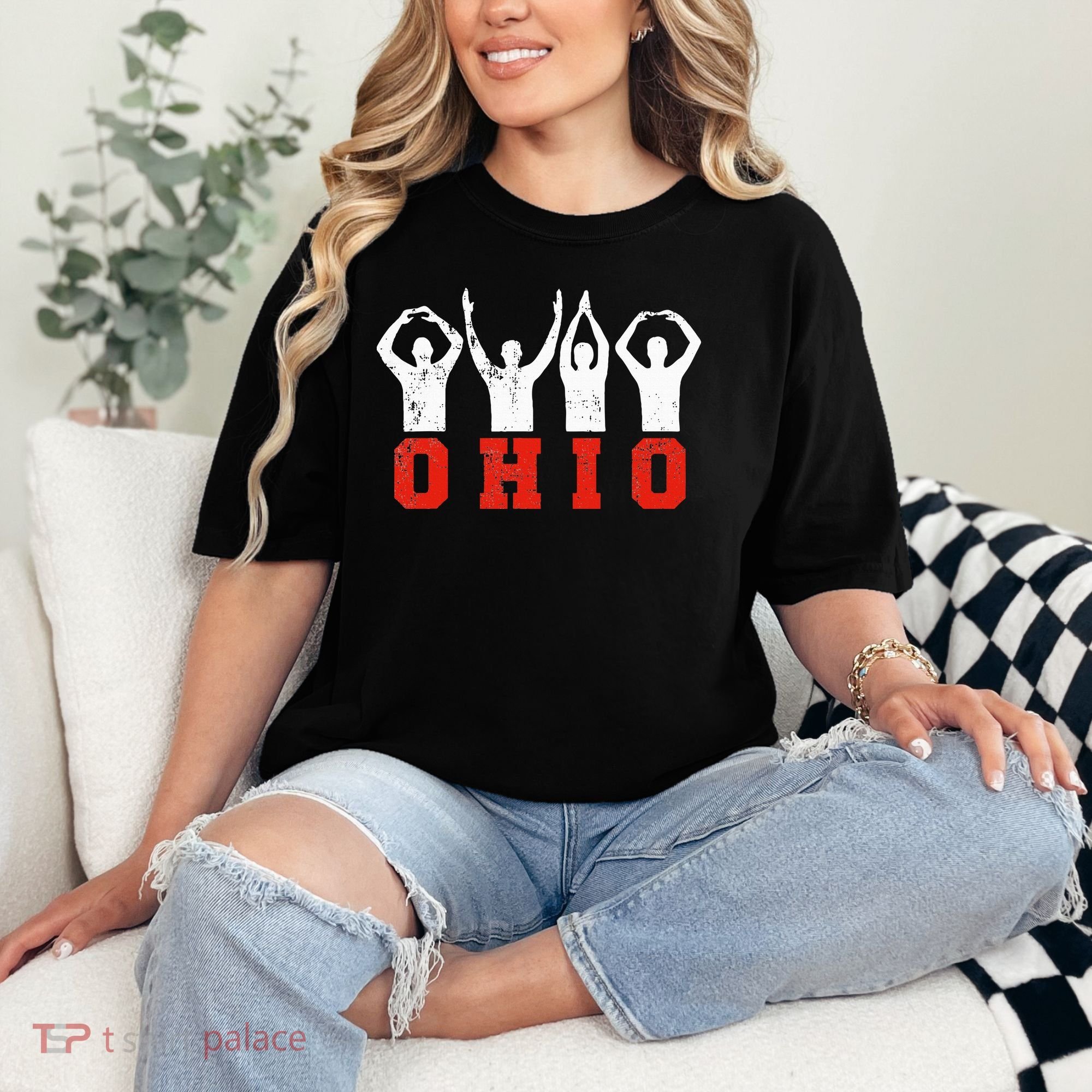 State Of Ohio Ohioan OH Trendy Distressed Comfort Colors T-Shirt