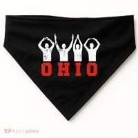 State Of Ohio Ohioan OH Trendy Distressed USA-Made Doggie Bandana thumb 0