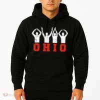 State Of Ohio Ohioan OH Trendy Distressed Hoodie thumb 2