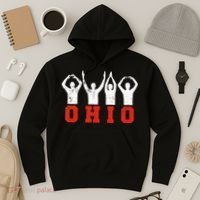 State Of Ohio Ohioan OH Trendy Distressed Hoodie thumb 3
