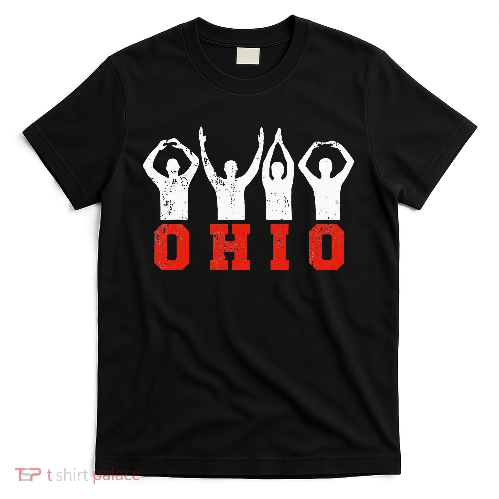 State Of Ohio Ohioan OH Trendy Distressed T-Shirt