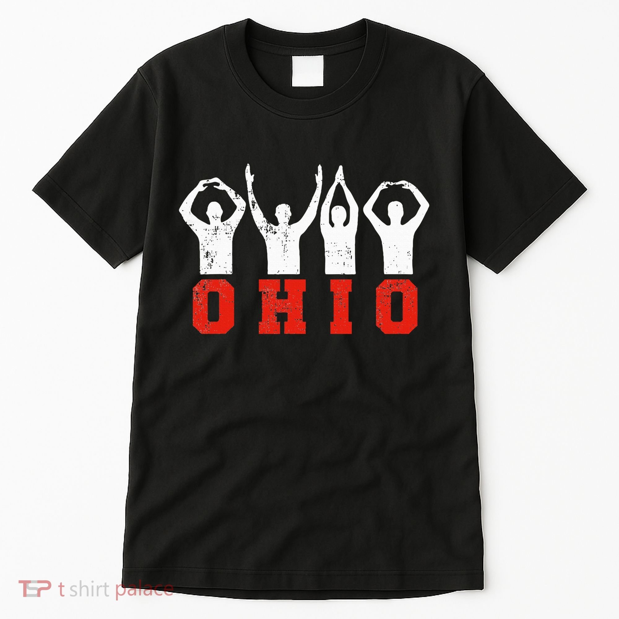 State Of Ohio Ohioan OH Trendy Distressed Tall T-Shirt
