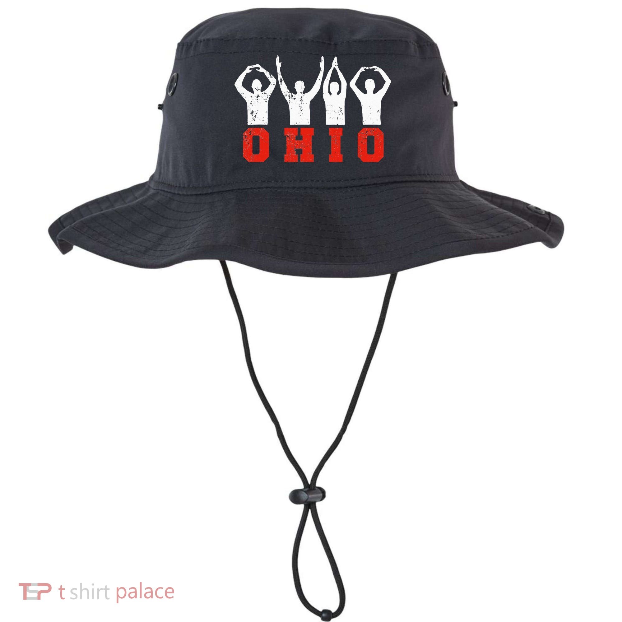 State Of Ohio Ohioan OH Trendy Distressed Bucket Hat