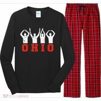 State Of Ohio Ohioan OH Trendy Distressed Long Sleeve Pajama Set thumb 0