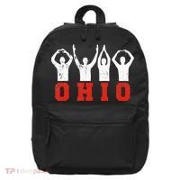 State Of Ohio Ohioan OH Trendy Distressed 16 in Basic Backpack thumb 0