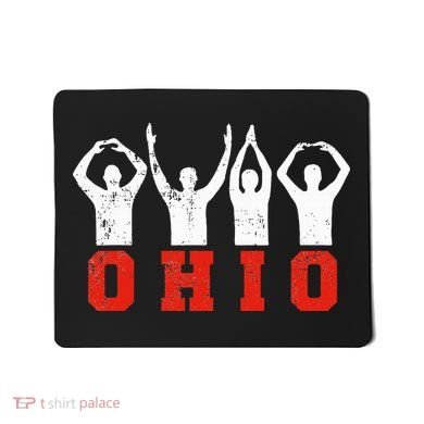 State Of Ohio Ohioan OH Trendy Distressed Mousepad