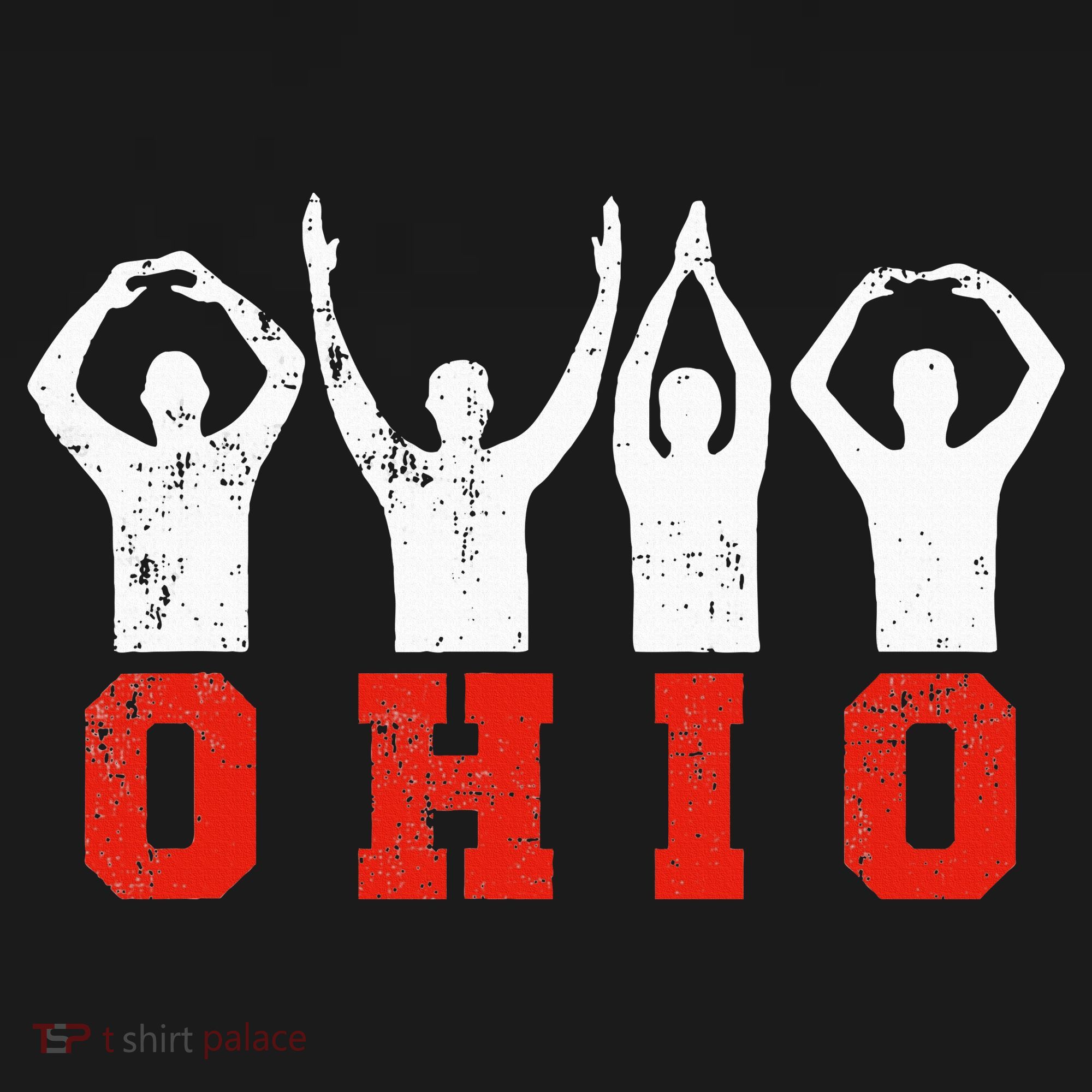 State Of Ohio Ohioan OH Trendy Distressed Mousepad