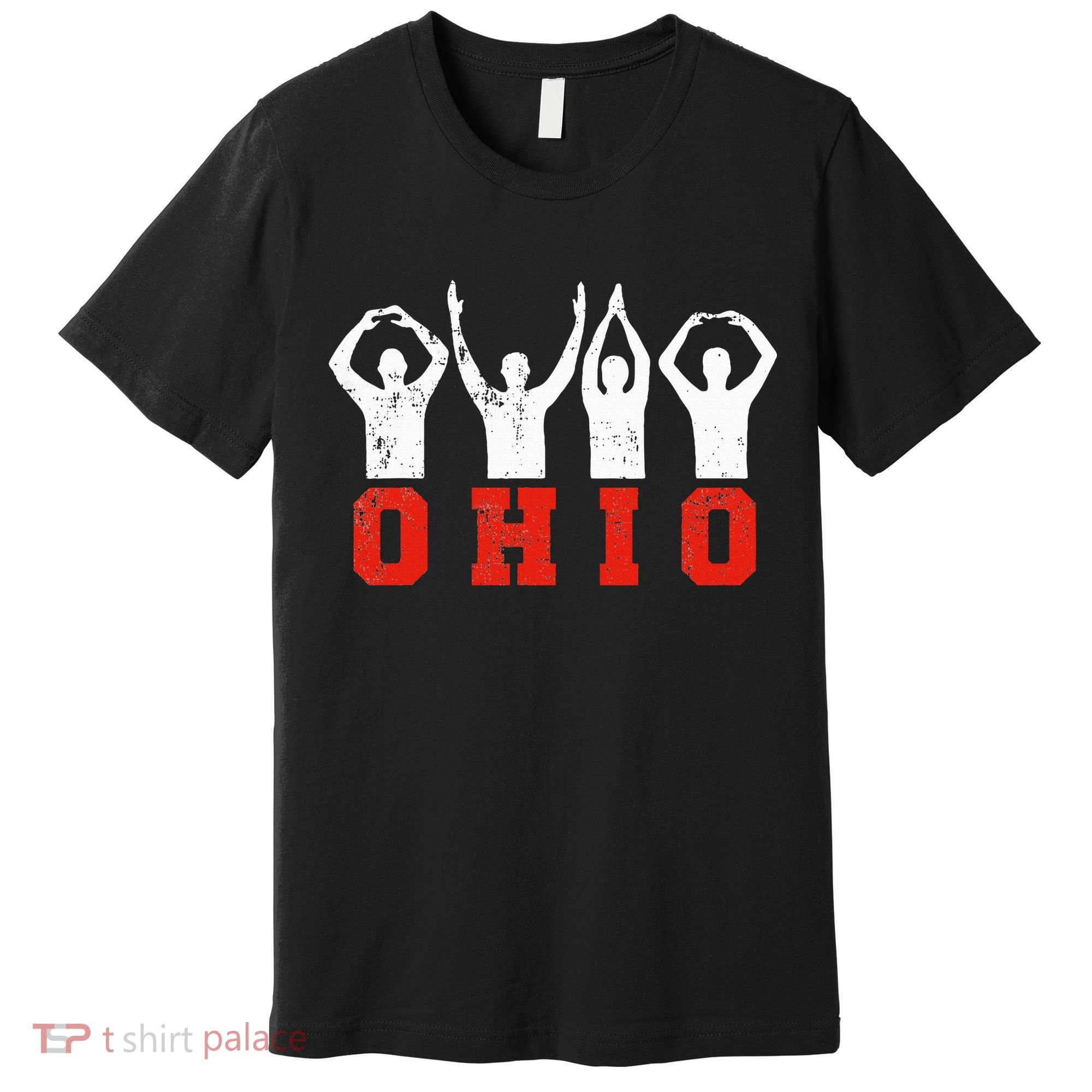 State Of Ohio Ohioan OH Trendy Distressed Premium T-Shirt