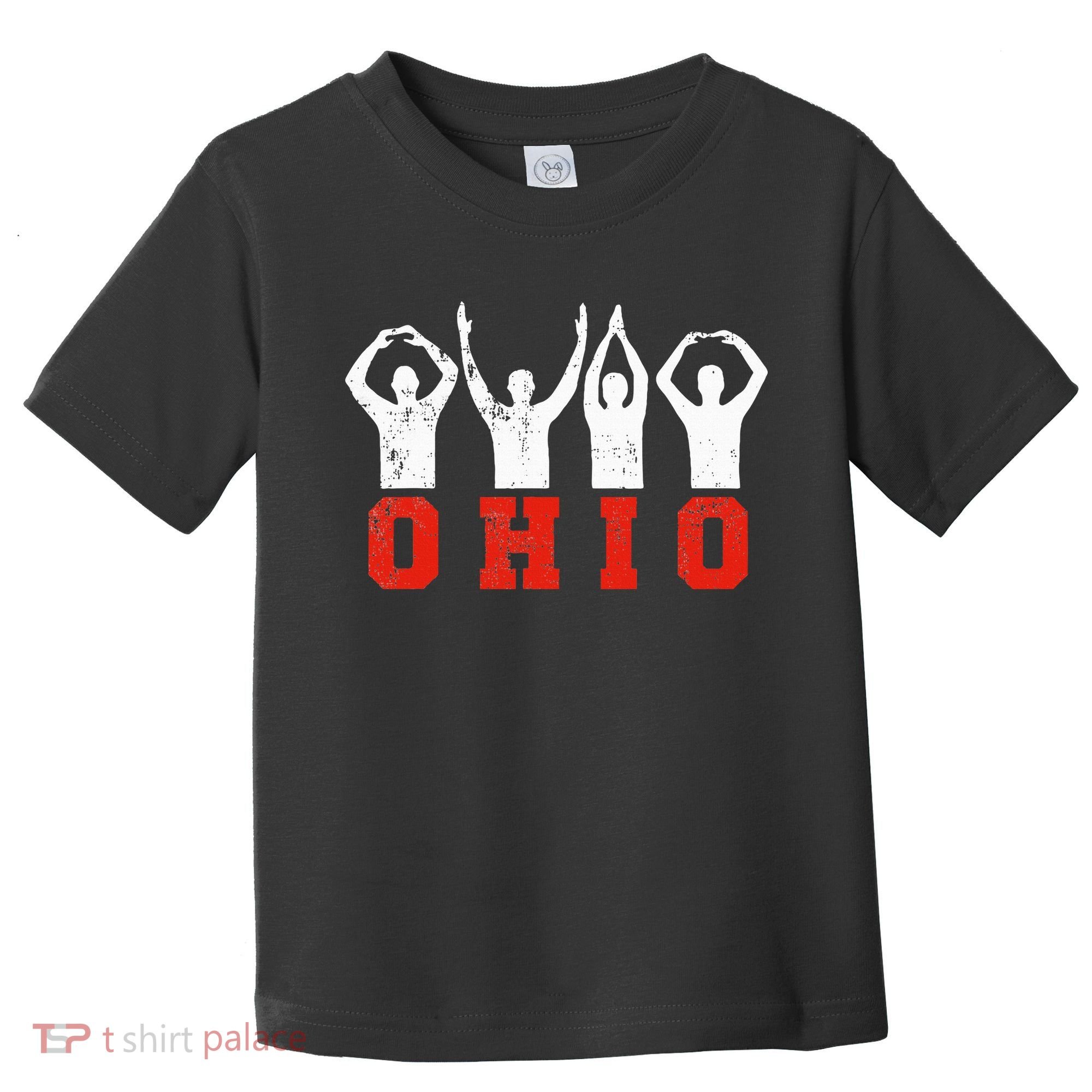 State Of Ohio Ohioan OH Trendy Distressed Toddler T-Shirt