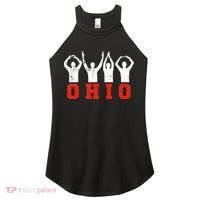 State Of Ohio Ohioan OH Trendy Distressed Women's Perfect Tri Rocker Tank thumb 0