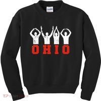 State Of Ohio Ohioan OH Trendy Distressed Kids Sweatshirt thumb 0