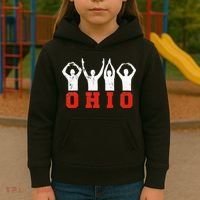 State Of Ohio Ohioan OH Trendy Distressed Kids Hoodie thumb 3