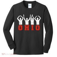 State Of Ohio Ohioan OH Trendy Distressed Kids Long Sleeve Shirt thumb 0