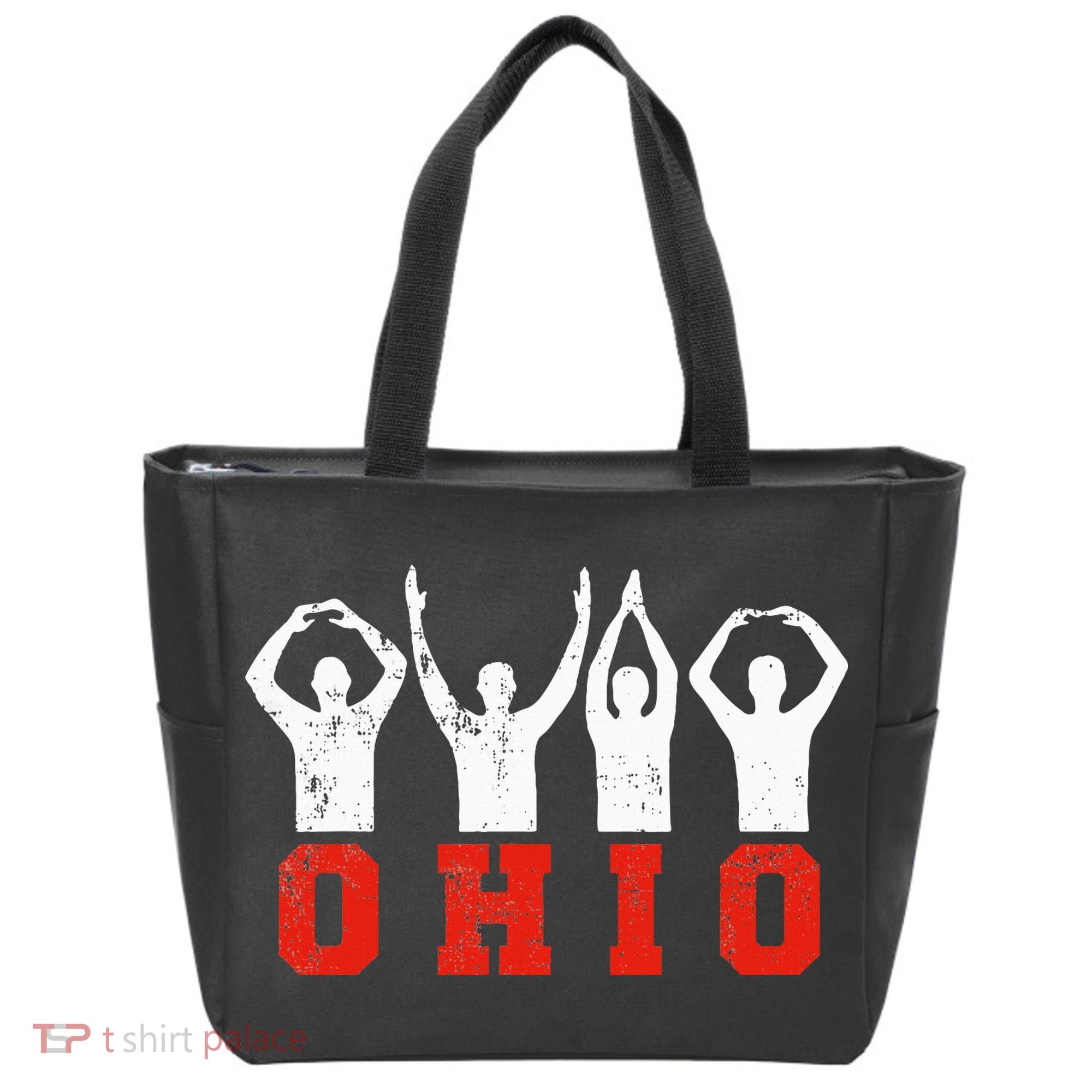 State Of Ohio Ohioan OH Trendy Distressed Tote Bag