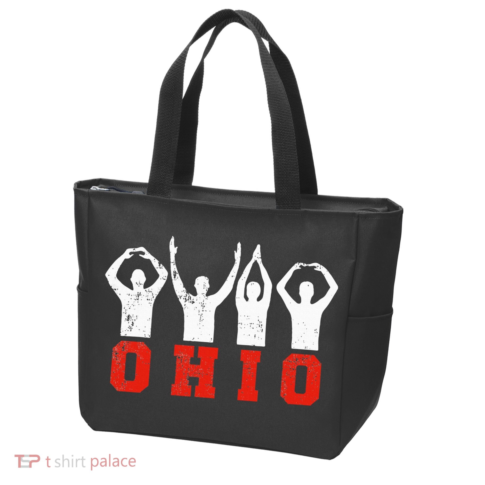 State Of Ohio Ohioan OH Trendy Distressed Tote Bag