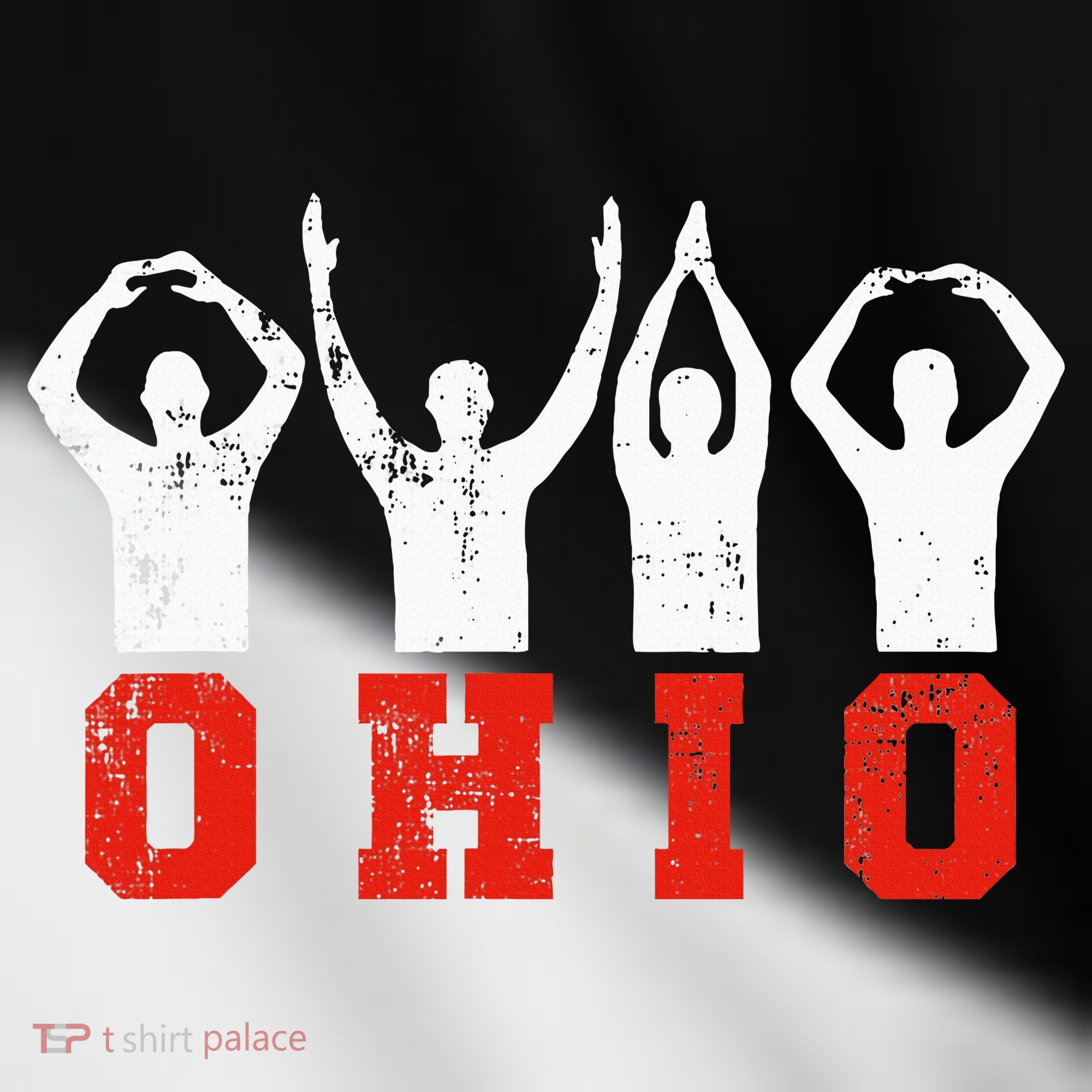 State Of Ohio Ohioan OH Trendy Distressed Toddler Fine Jersey T-Shirt