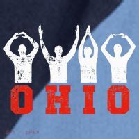 State Of Ohio Ohioan OH Trendy Distressed Raglan Baseball Sleeve Shirt thumb 2