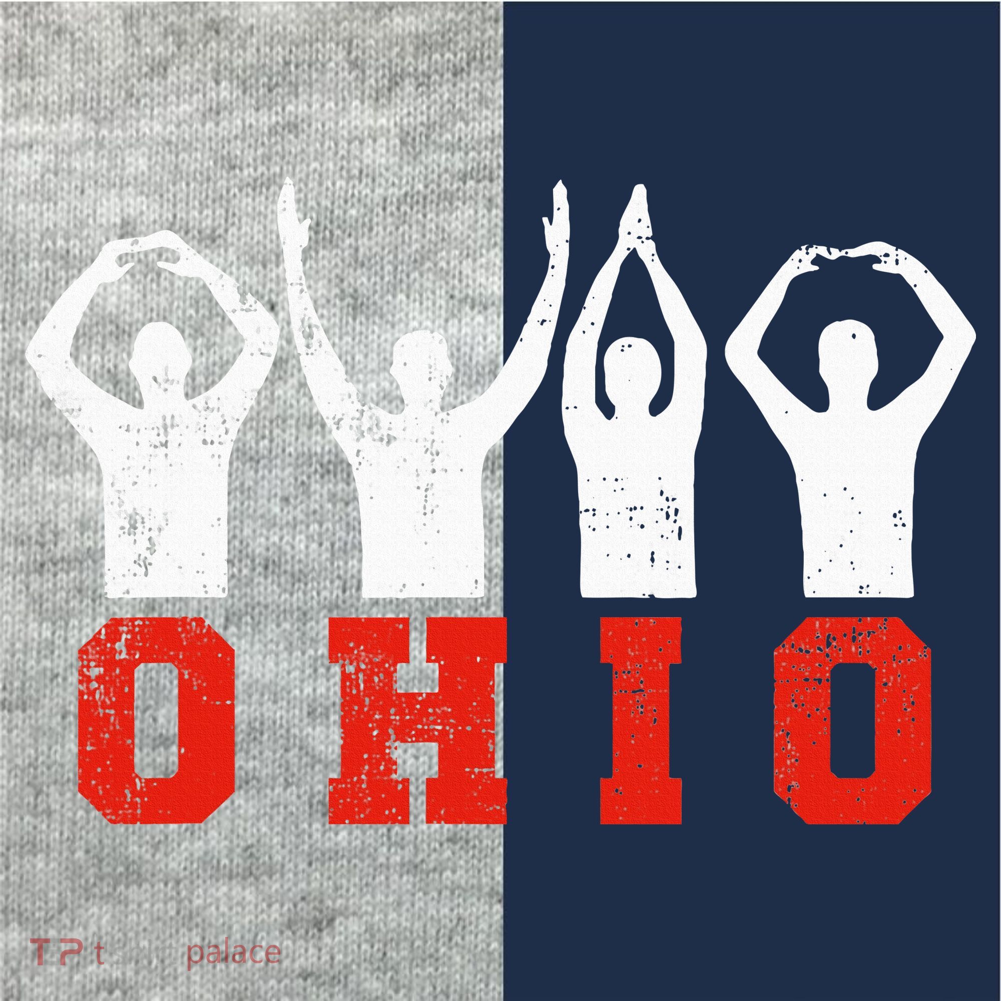 State Of Ohio Ohioan OH Trendy Distressed Kids Colorblock Raglan Jersey