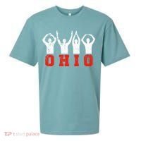 State Of Ohio Ohioan OH Trendy Distressed Sueded Cloud Jersey T-Shirt thumb 0