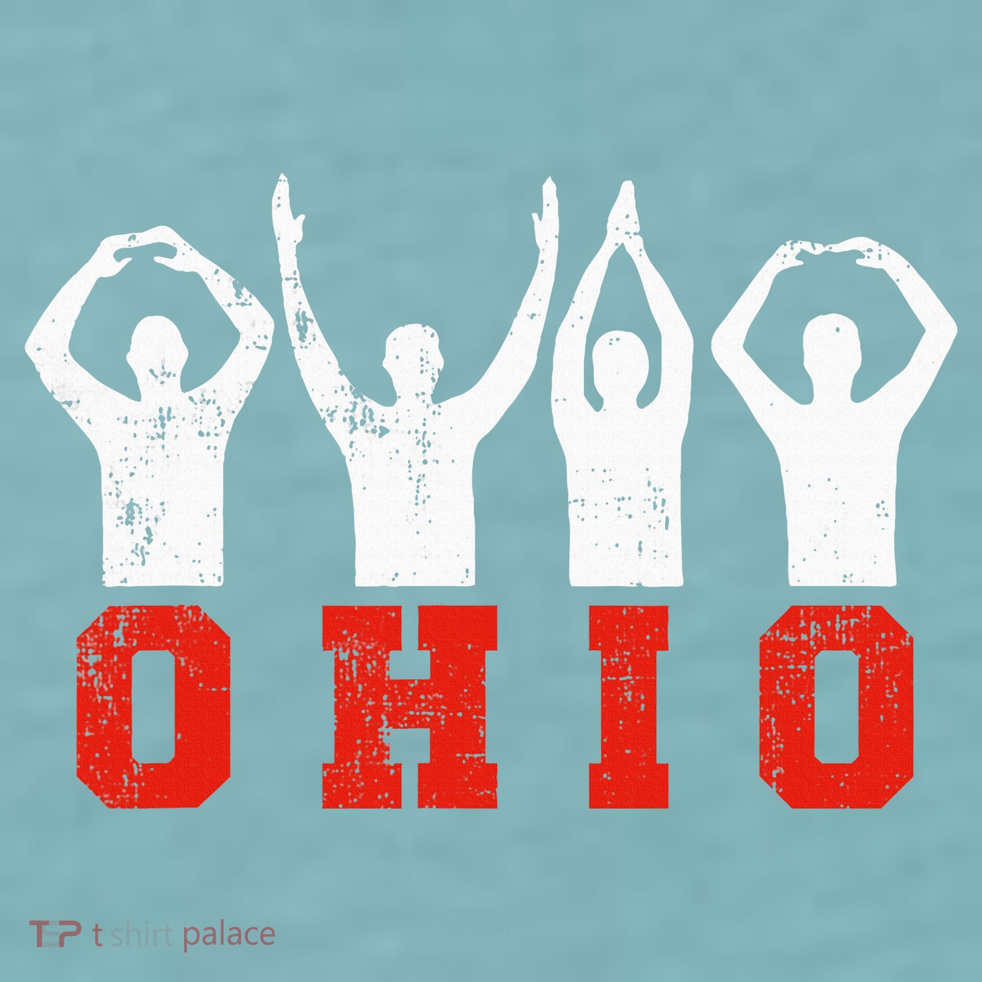 State Of Ohio Ohioan OH Trendy Distressed Sueded Cloud Jersey T-Shirt