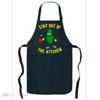 Stay Out Of The Kitchen Funny Pickleball Dink Graphic Gift Apron thumb 0