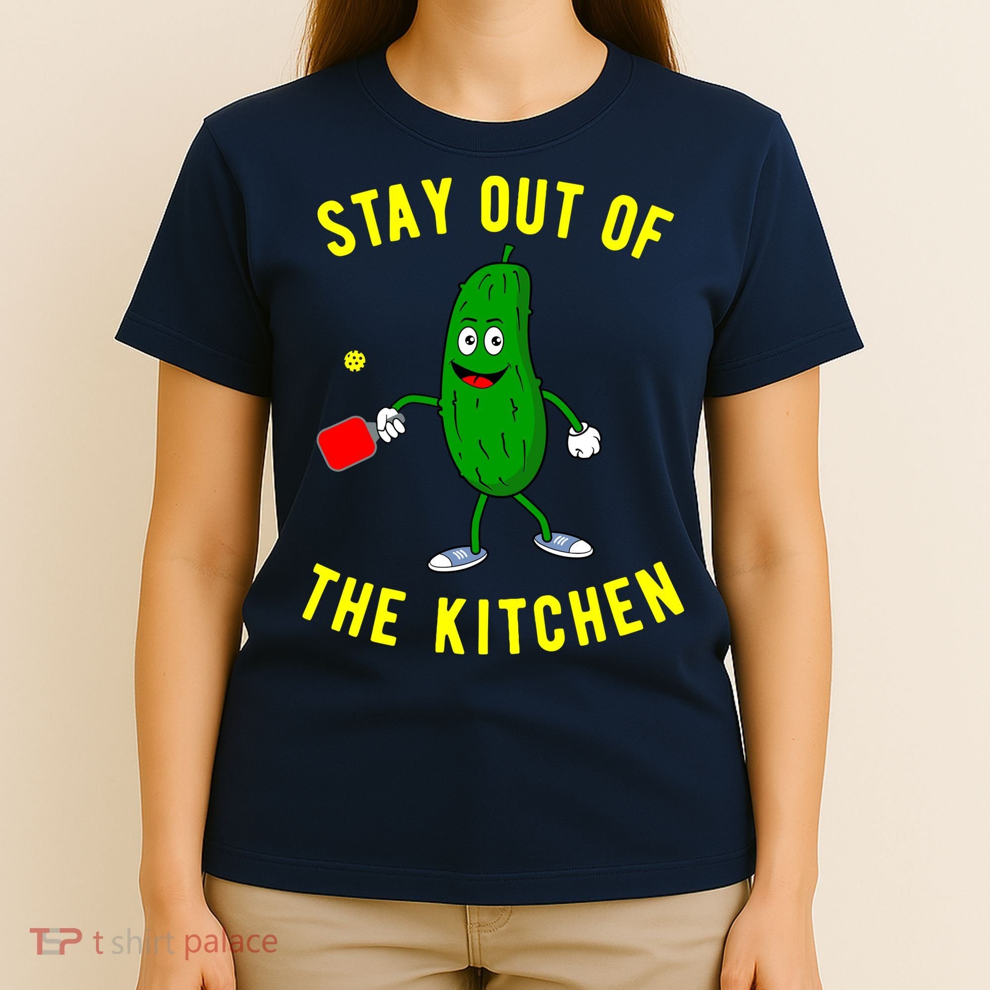 Stay Out Of The Kitchen Funny Pickleball Dink Graphic Gift T-Shirt