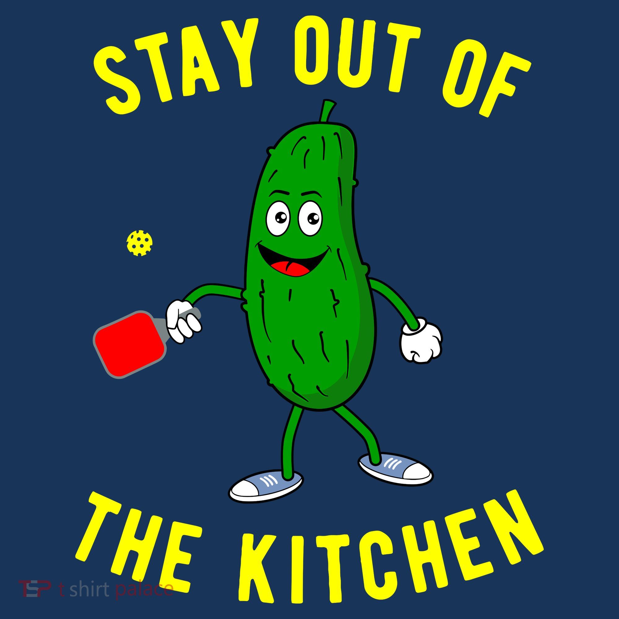 Stay Out Of The Kitchen Funny Pickleball Dink Graphic Gift T-Shirt