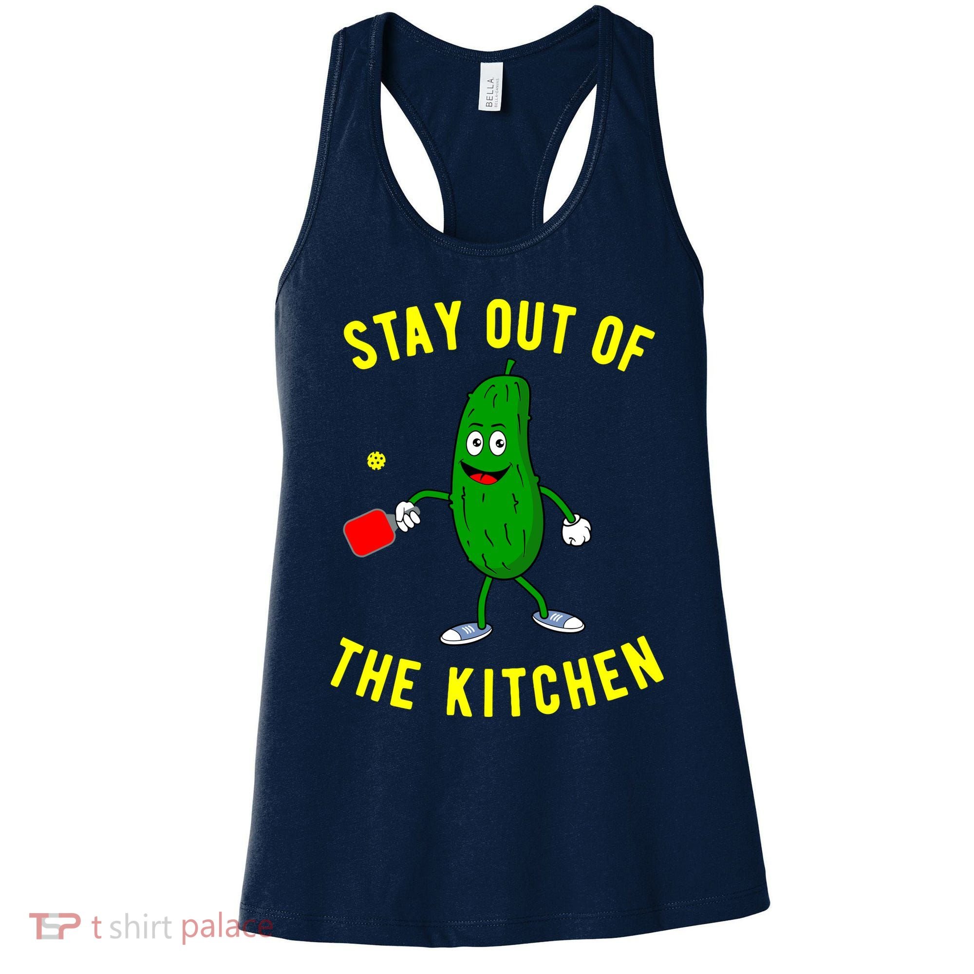Stay Out Of The Kitchen Funny Pickleball Dink Graphic Gift Women's Tank Top