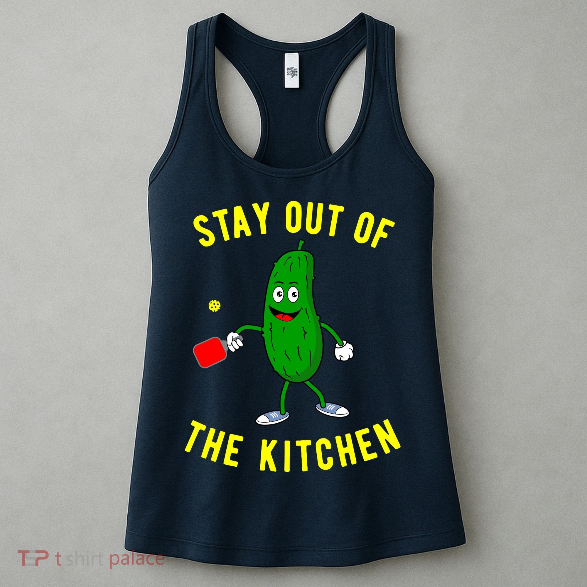 Stay Out Of The Kitchen Funny Pickleball Dink Graphic Gift Women's Tank Top