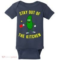 Stay Out Of The Kitchen Funny Pickleball Dink Graphic Gift Baby Bodysuit thumb 0